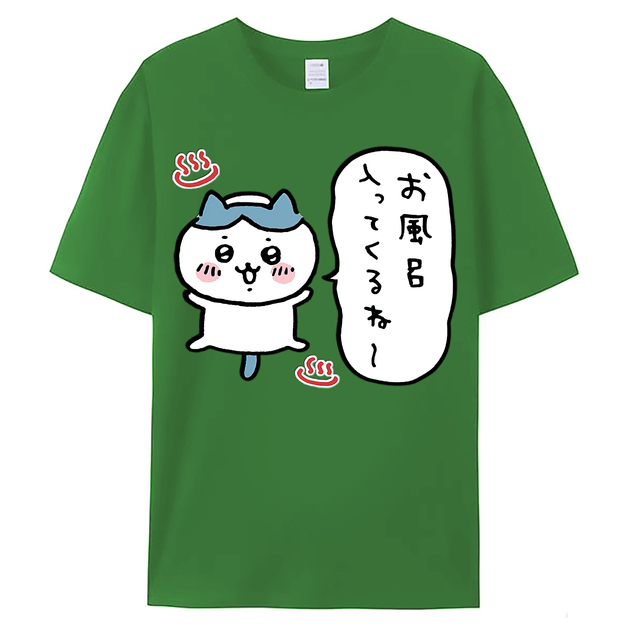 （画像用） ちいかわ ハチワレ Chii-kawa hachiware レディースカジュアルプリントTシャツ（綿100％）